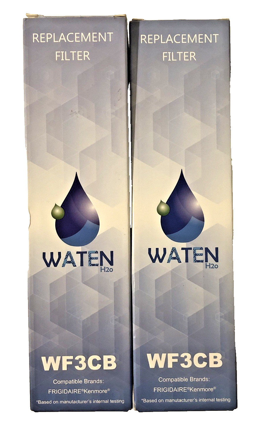 Waten H20 Water Replacement Filter WF3CB For Frigidaire & Kenmore Lot of 2
