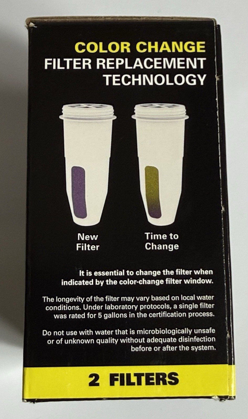 ZeroWater 2 Pack Sealed Portable Filtration Filters 5-Stage Ion Exchange ZR-230