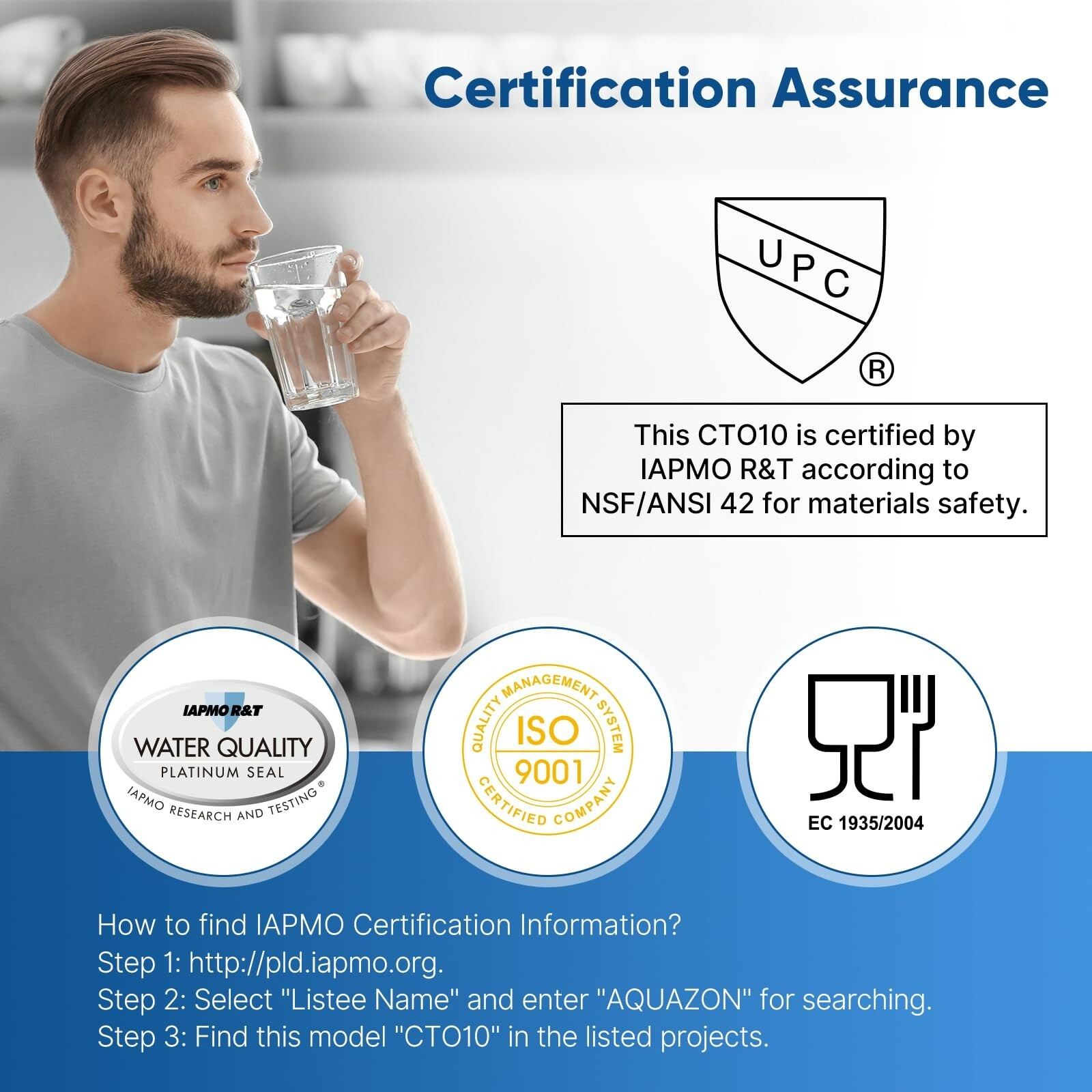 1 Micron 2.5″ x 10″ Whole House CTO Carbon Sediment Water Filter Cartridge