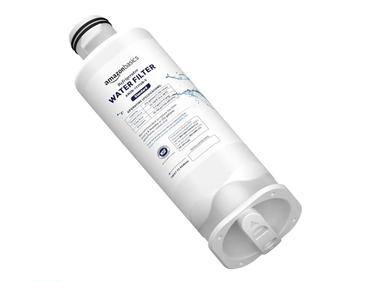 Amazon Basics For Samsung AMZN-00020B-P Fridge Water Filter, 3-Pack NEW. 21