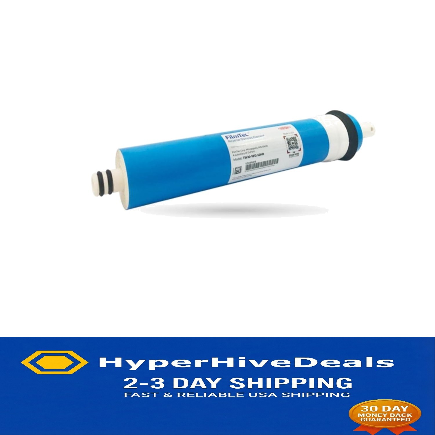 NSF Certified TW30-1812-50HR: Purifies 50 Gallons Daily with 98% Salt Rejection