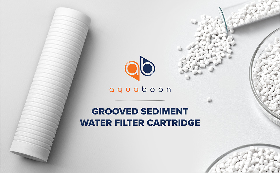 6 pcs Aquaboon Water Filter Compatible with Standard 5 Micron 10×2.5″ Sediment