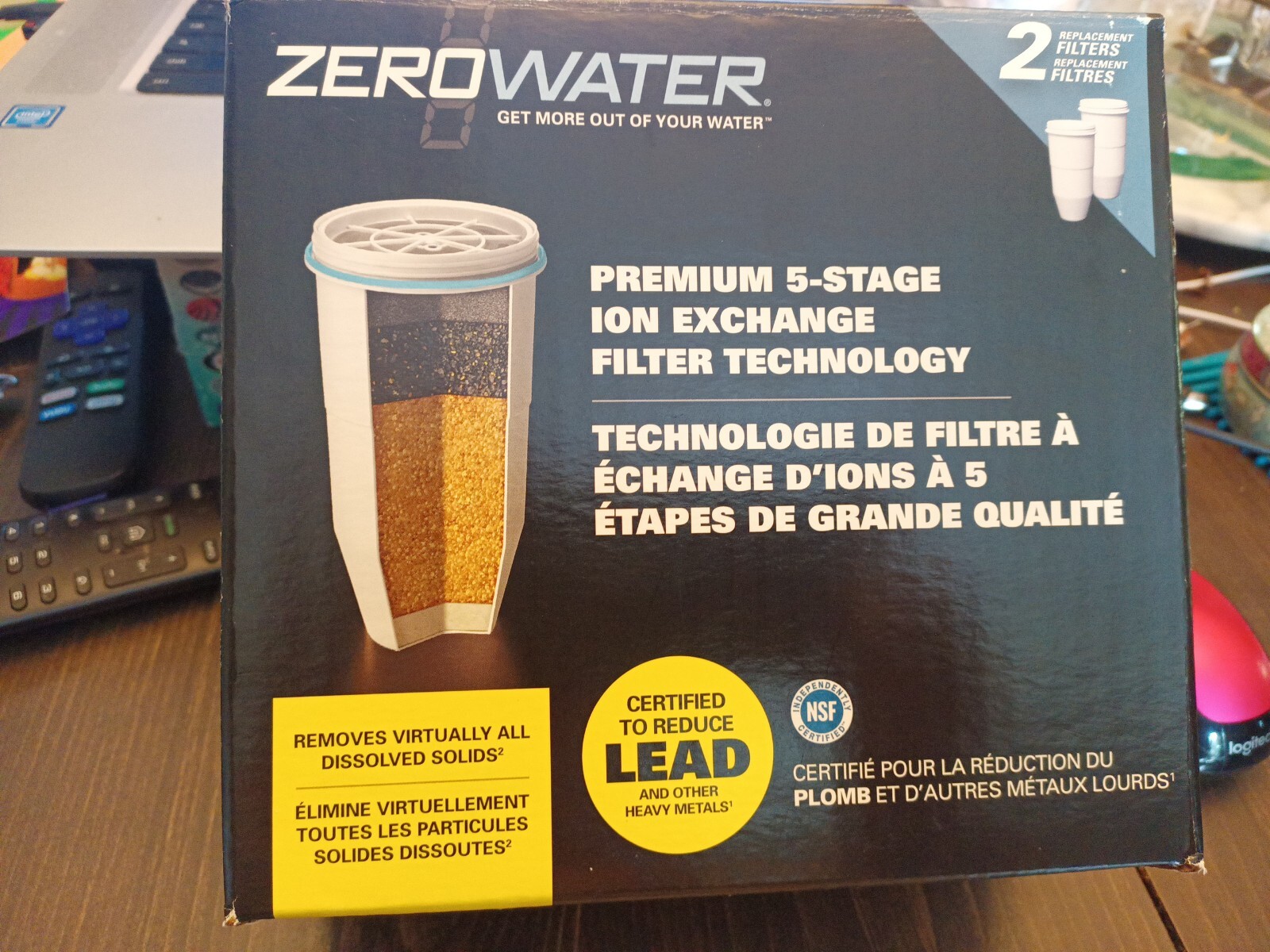 Zero Water Premium Five Stage Ion Exchange Filter Technology Two Pack
