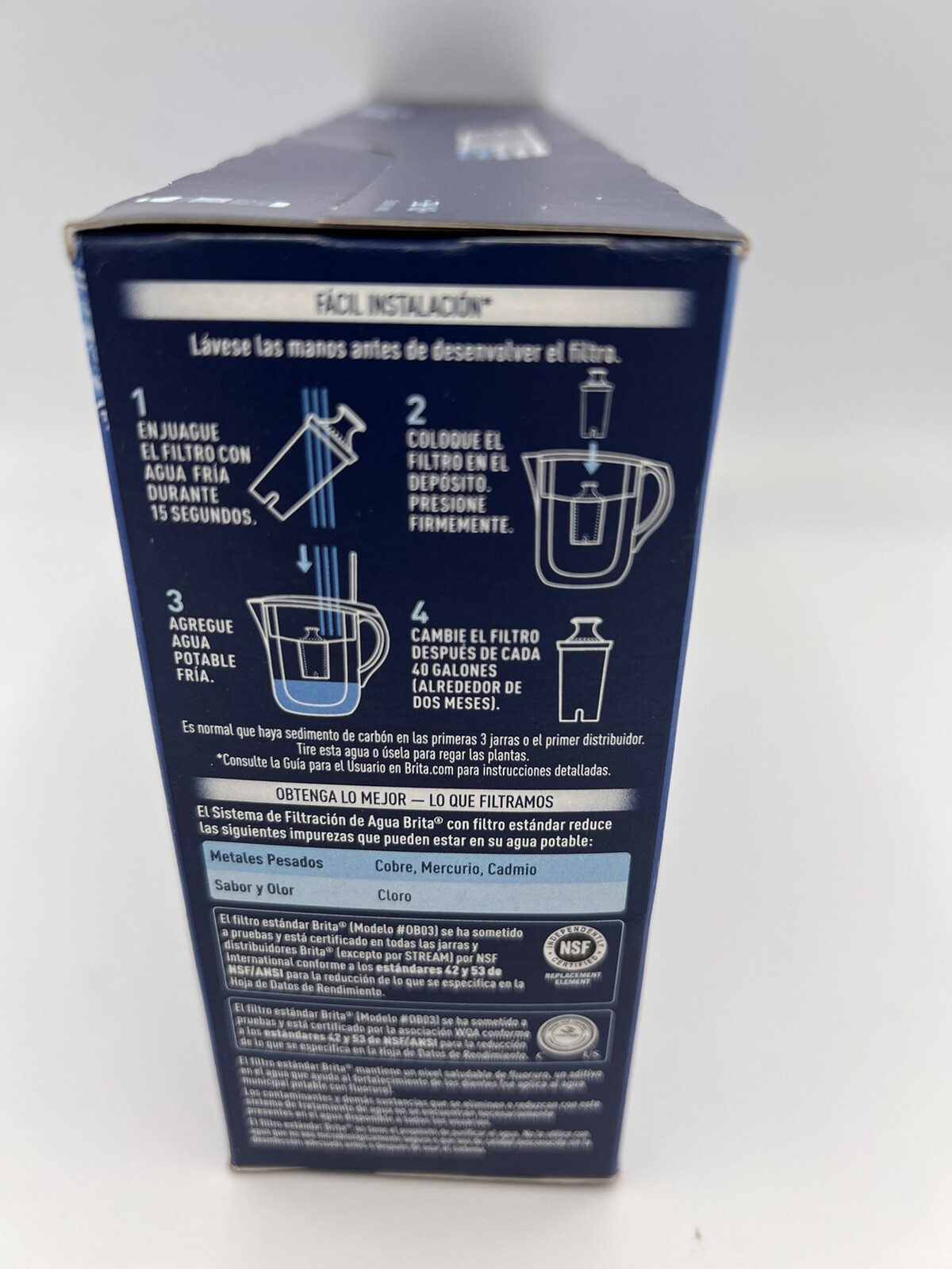 New! Brita Model OB03 Pitcher Replacement Filters, Pack of 8