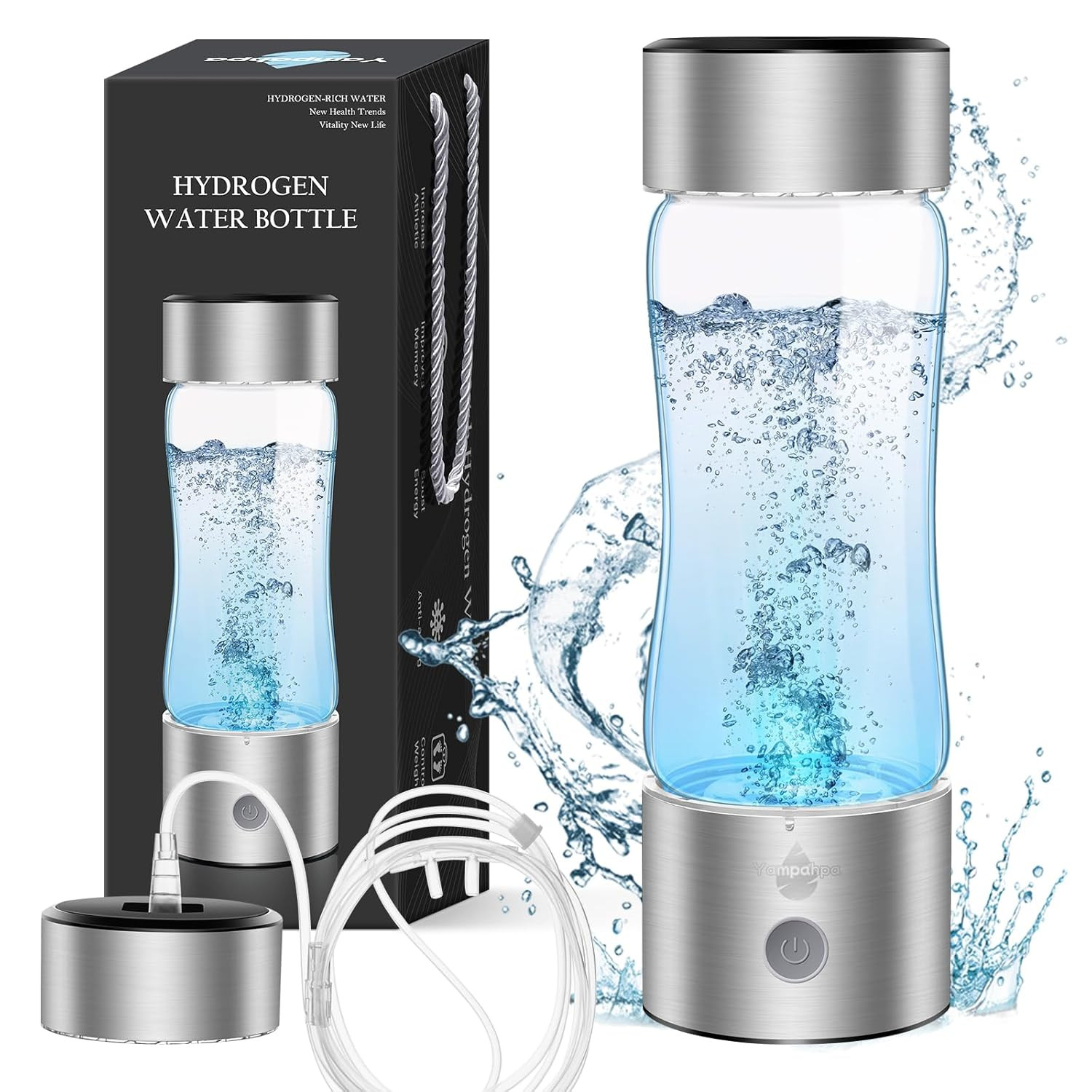 2026 Upgraded Hydrogen Water Bottle, 2400 Hydrogen Water Bottle Generator, Hy…