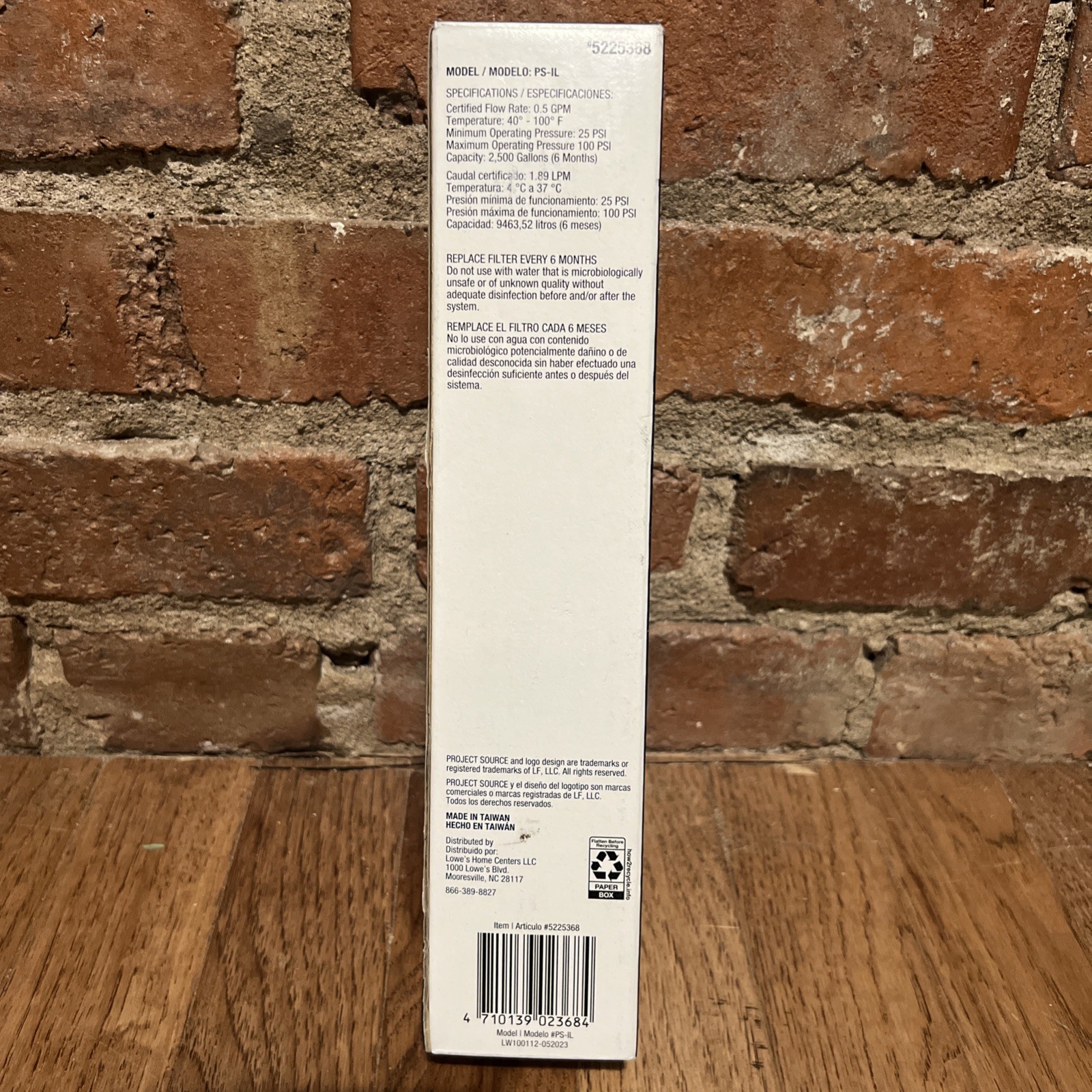 Project Source 10 In In-Line Carbon Refrigerator Filter 1 Pack