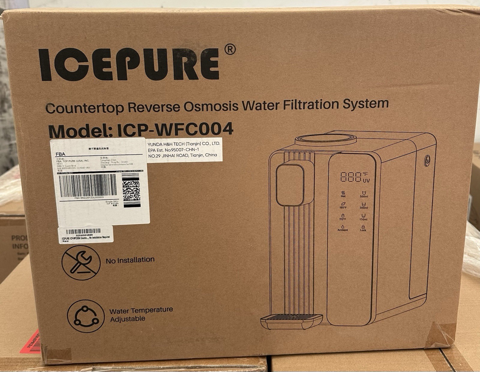 ICEPURE ICP-WFC004 Countertop Reverse Osmosis System Water Filtration