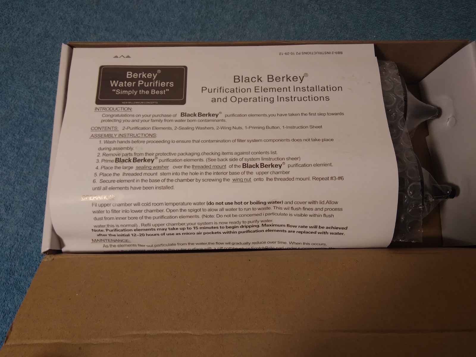 black berkey purification elements box of 2 factory sealed, Please see photos