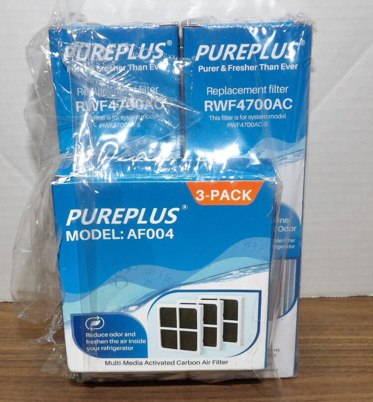 Pureplus RWF4700AC Replacement Refrigerator Water Filter Lot Of 2 & 3 AF004