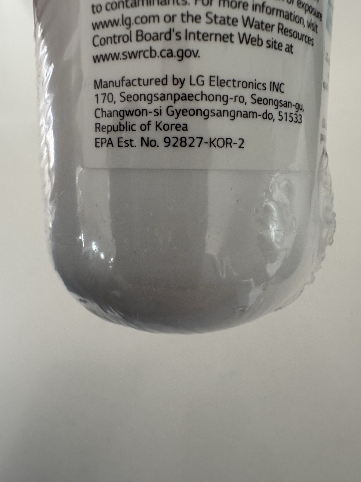 LG LT1000P 6 Month / 200 Gallon Capacity Replacement Refrigerator Water Filter