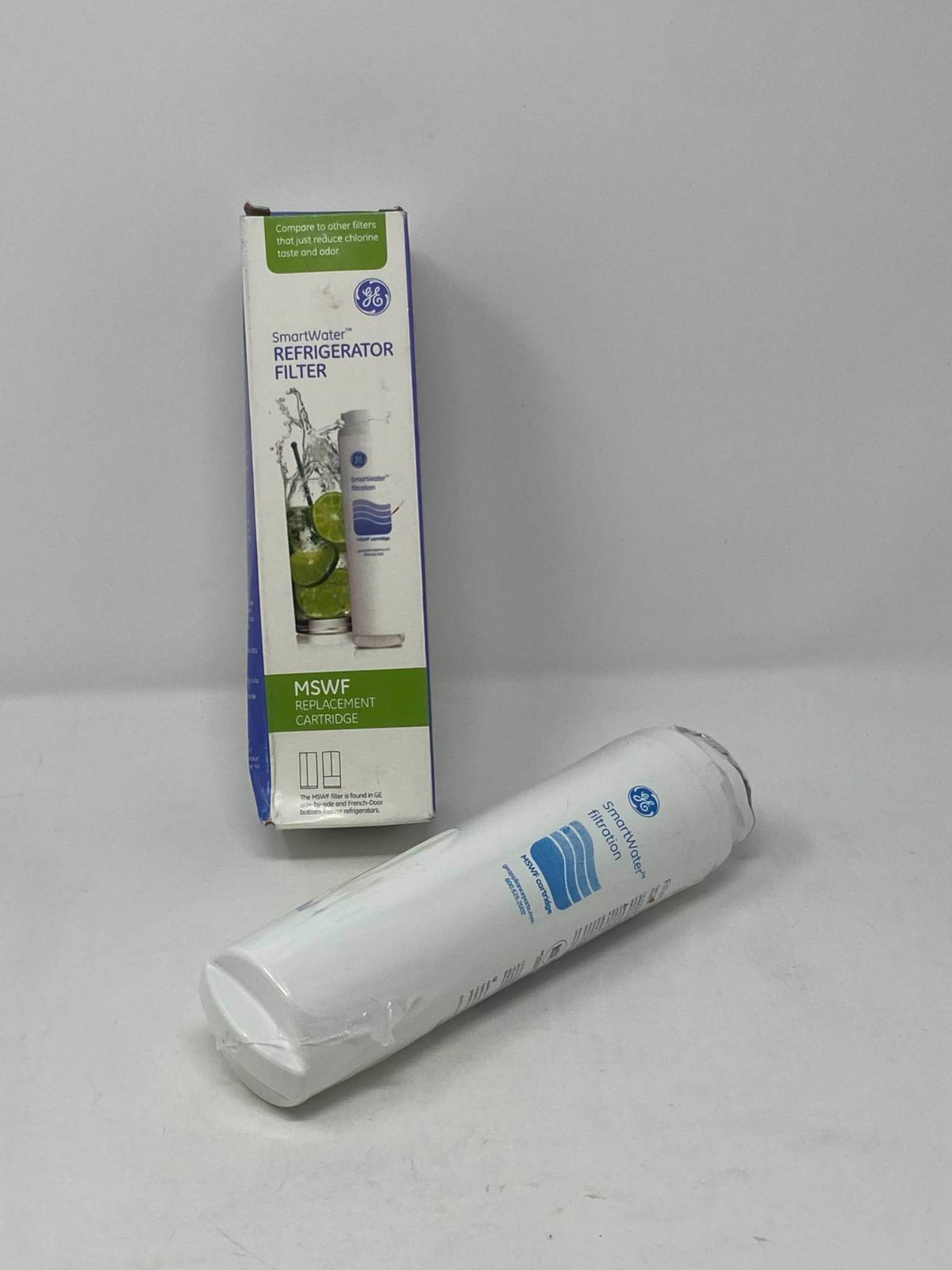 GE MSWF Plastic Twist & Lock Refrigerator Water Filter, Original GE Product
