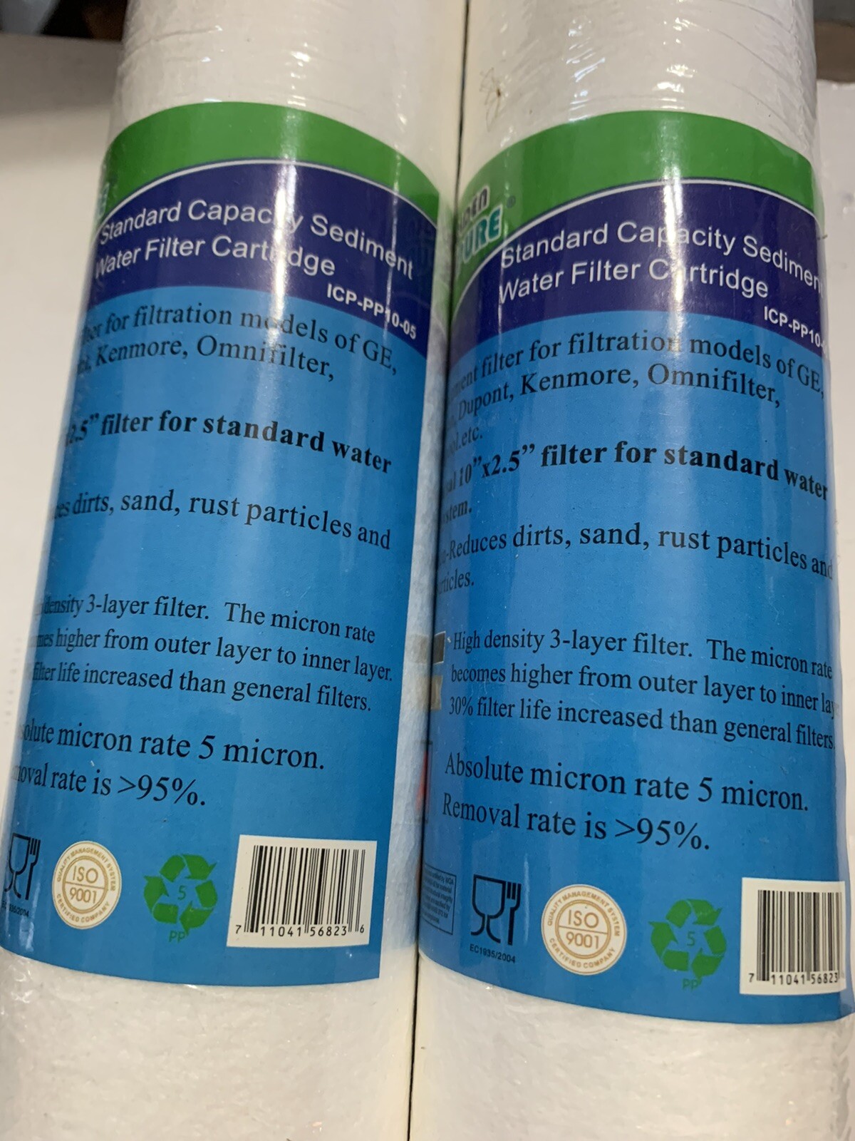 Golden Icepure Standard Capacity Sediment Water Filter Cartridge 10″x2.5″ NEW!