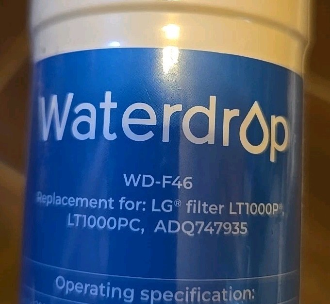 (2) Waterdrop WD-F46 Refrigerator Water Filter Replacement