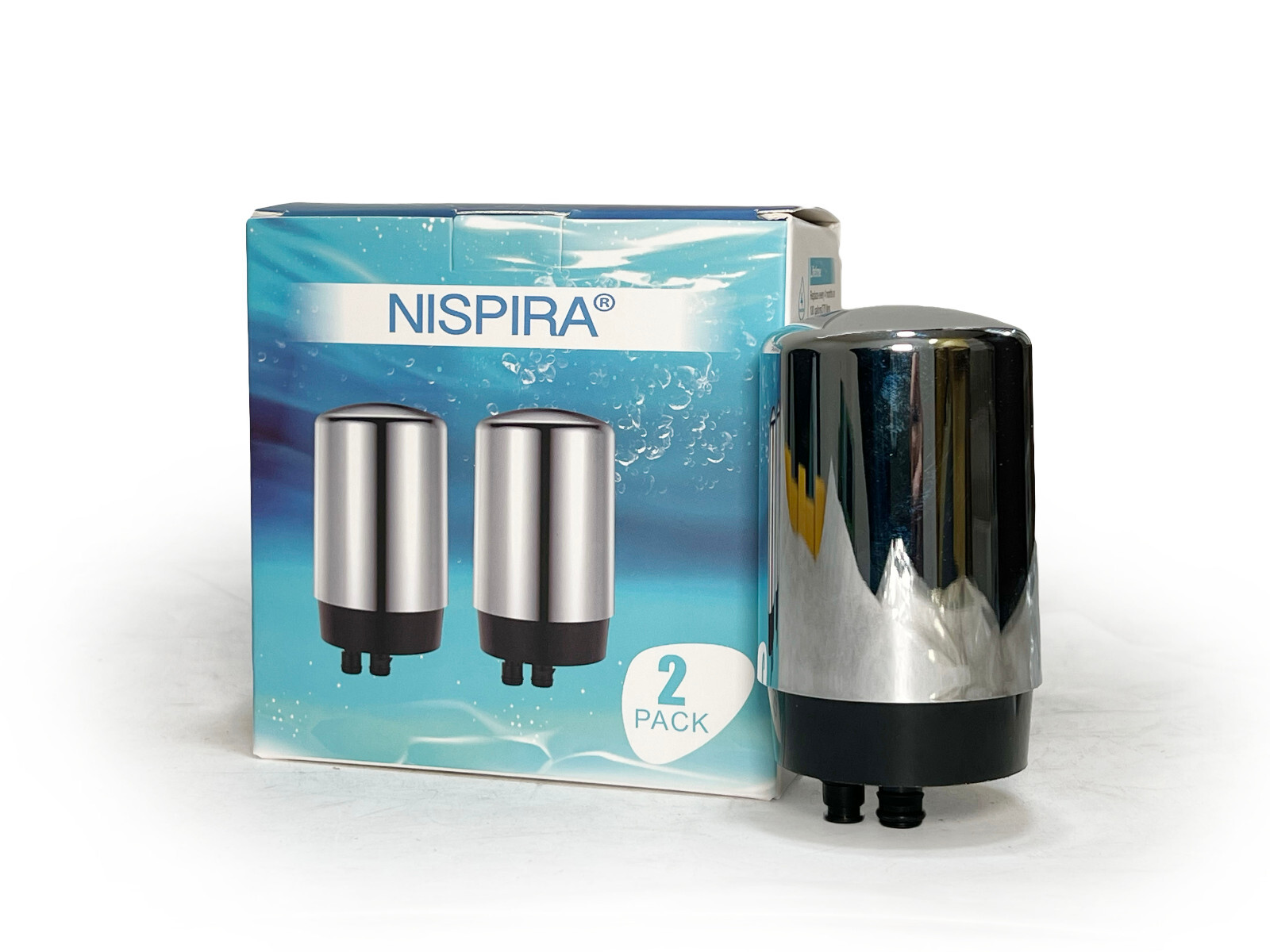 Nispira Water Filter for Brita Complete Systems Silver 36311, FF-100, FR-200 2Pk