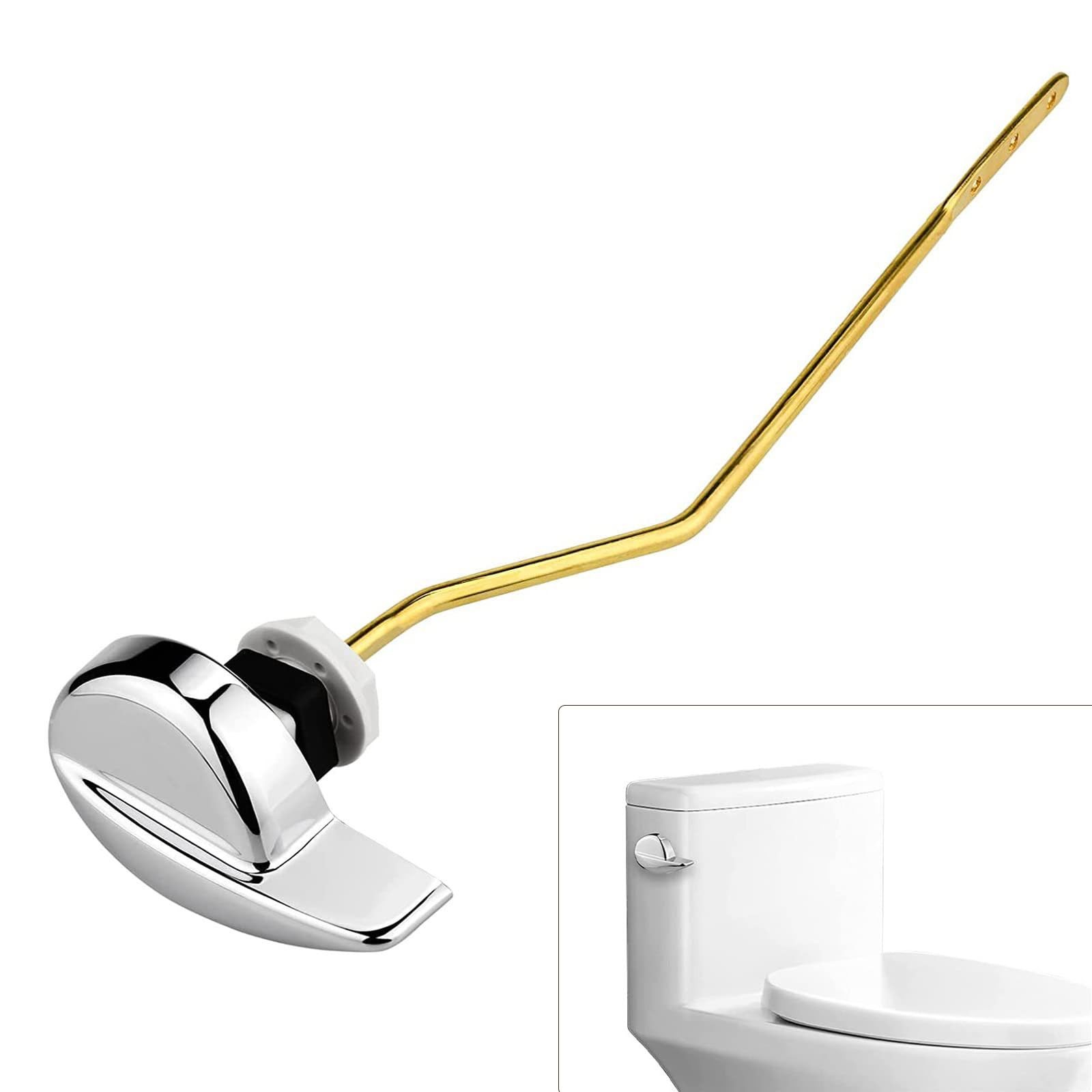 1 PCS Universal Toilet Flush Lever Handle Side Mount Brass Tank Replace Tool