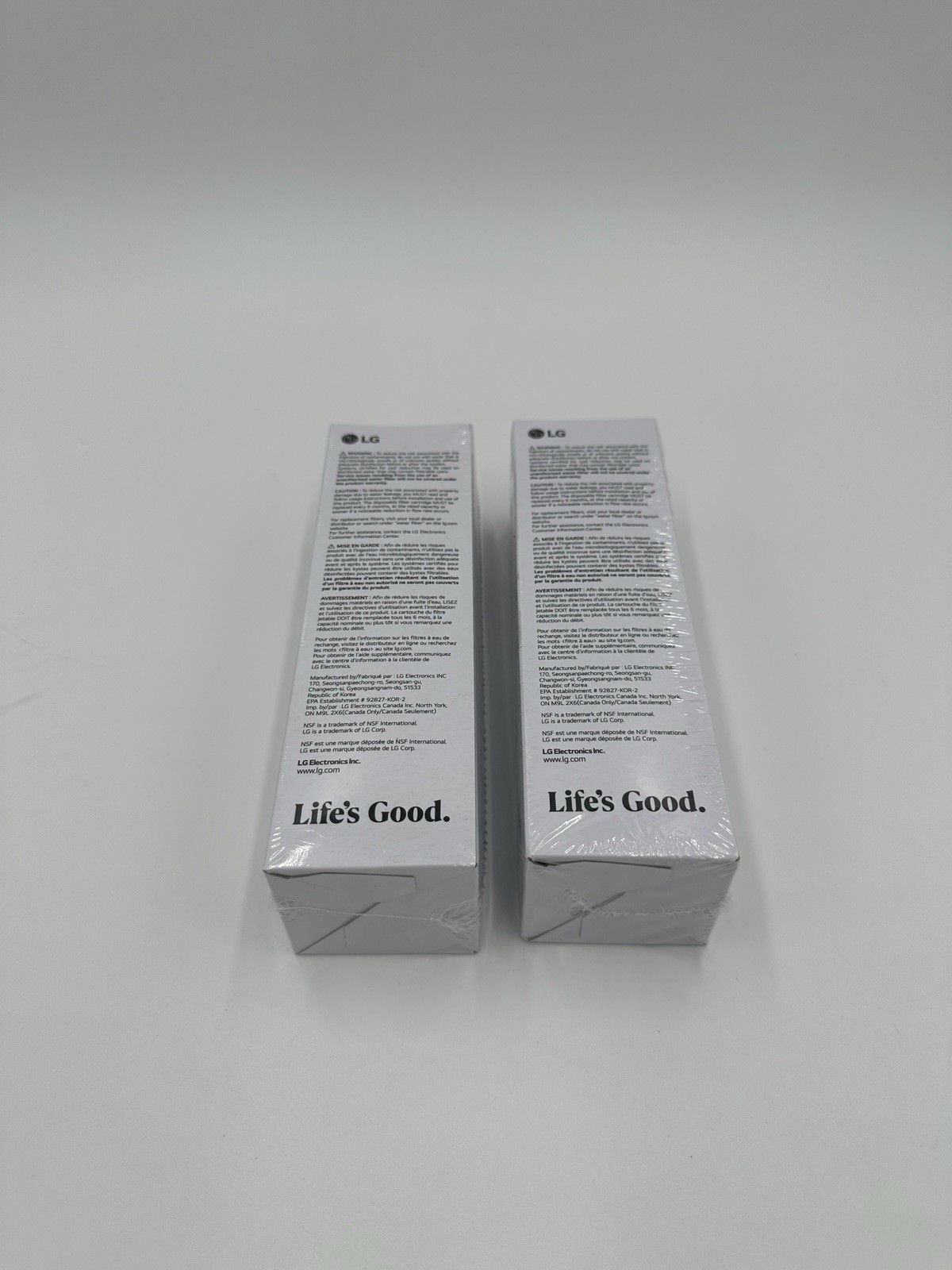 LG Genuine LT1000P/PC/PCS Refrigerator Water Filter Lot of 2 New/sealed