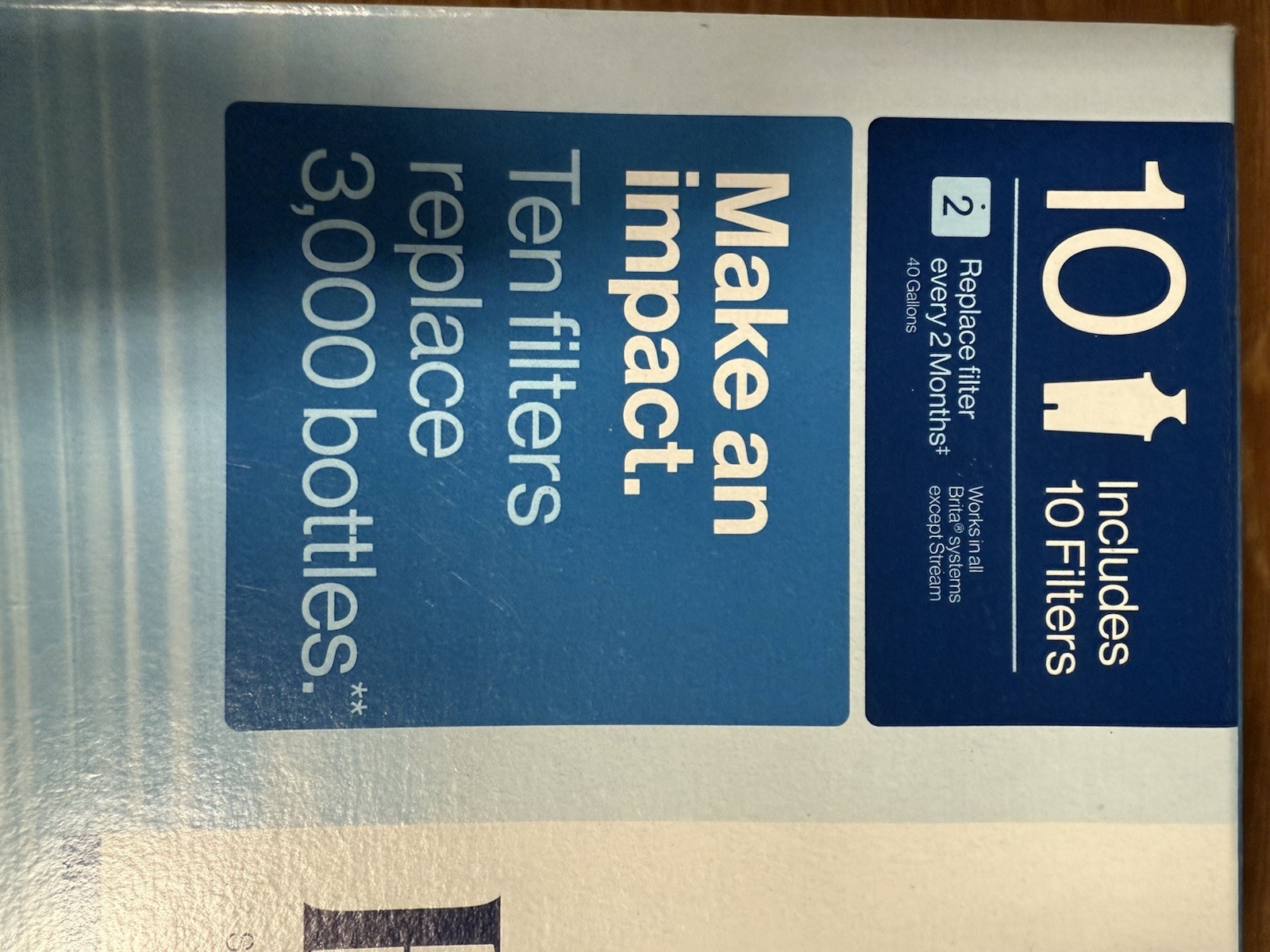 Brita 987554 Pitcher Replacement Filters – 10 Pack- Damaged Box- See Pictures