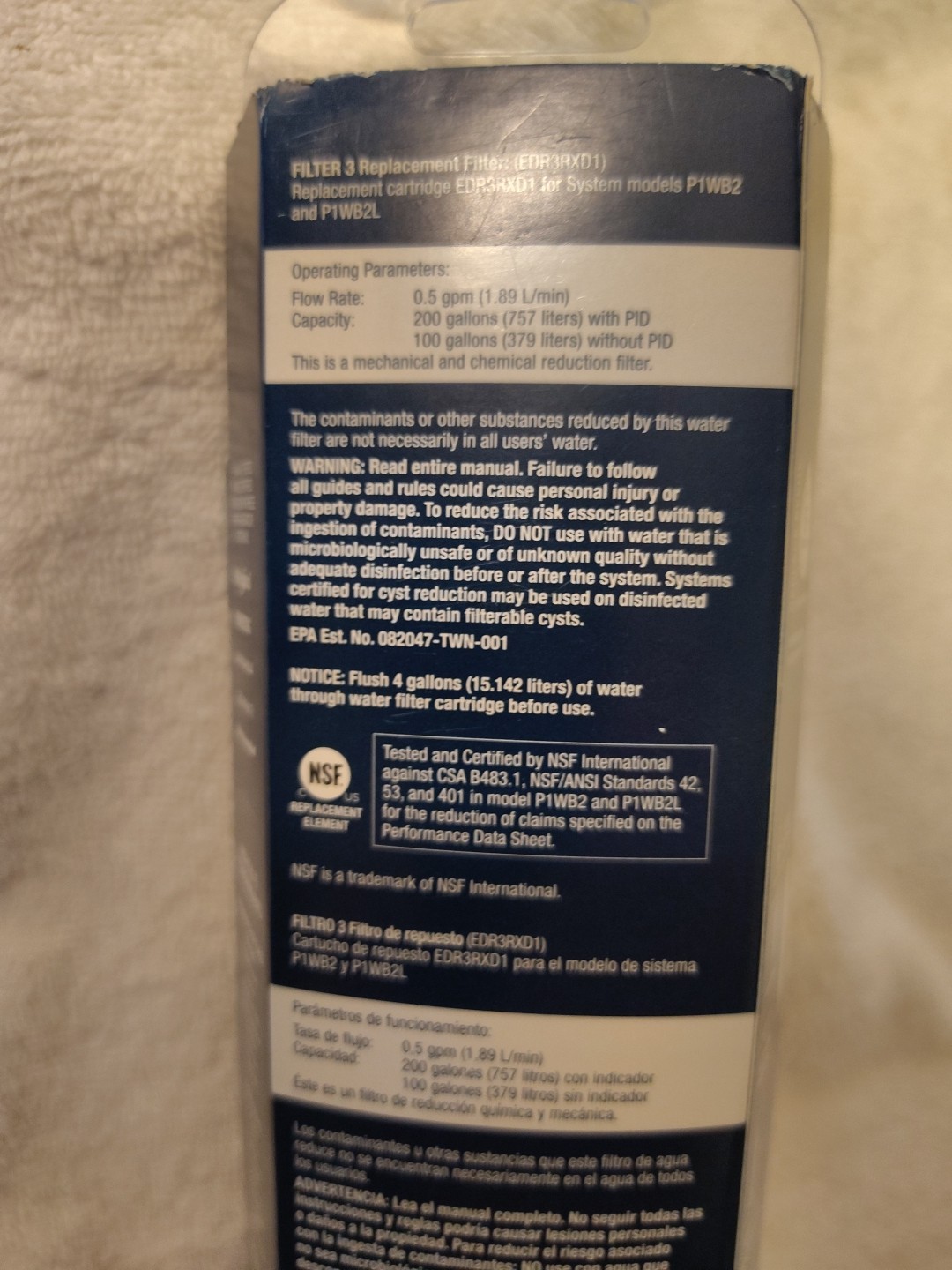 Maytag Ice and Water Refrigerator Filter 3 EDR3RXD1 Single-Pack