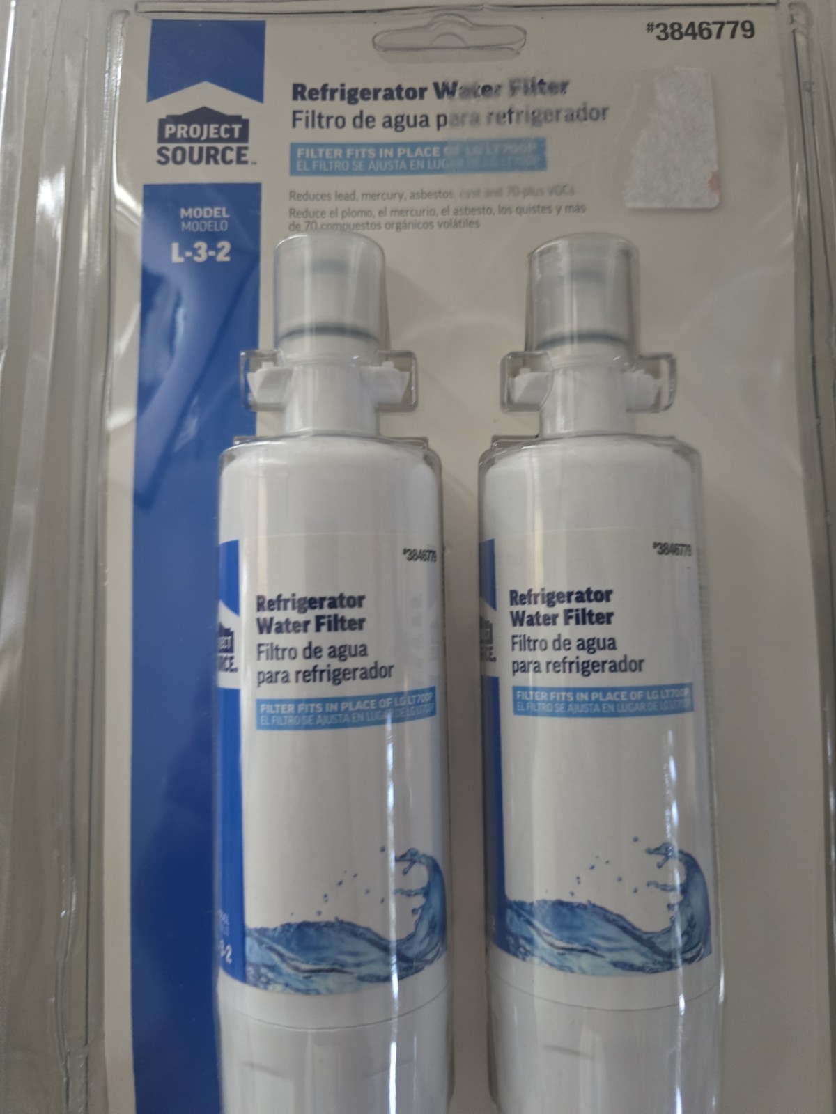 6 Filters – LG LT700P Project Source L-3-2 Twist-in Refrigerator Water Filter