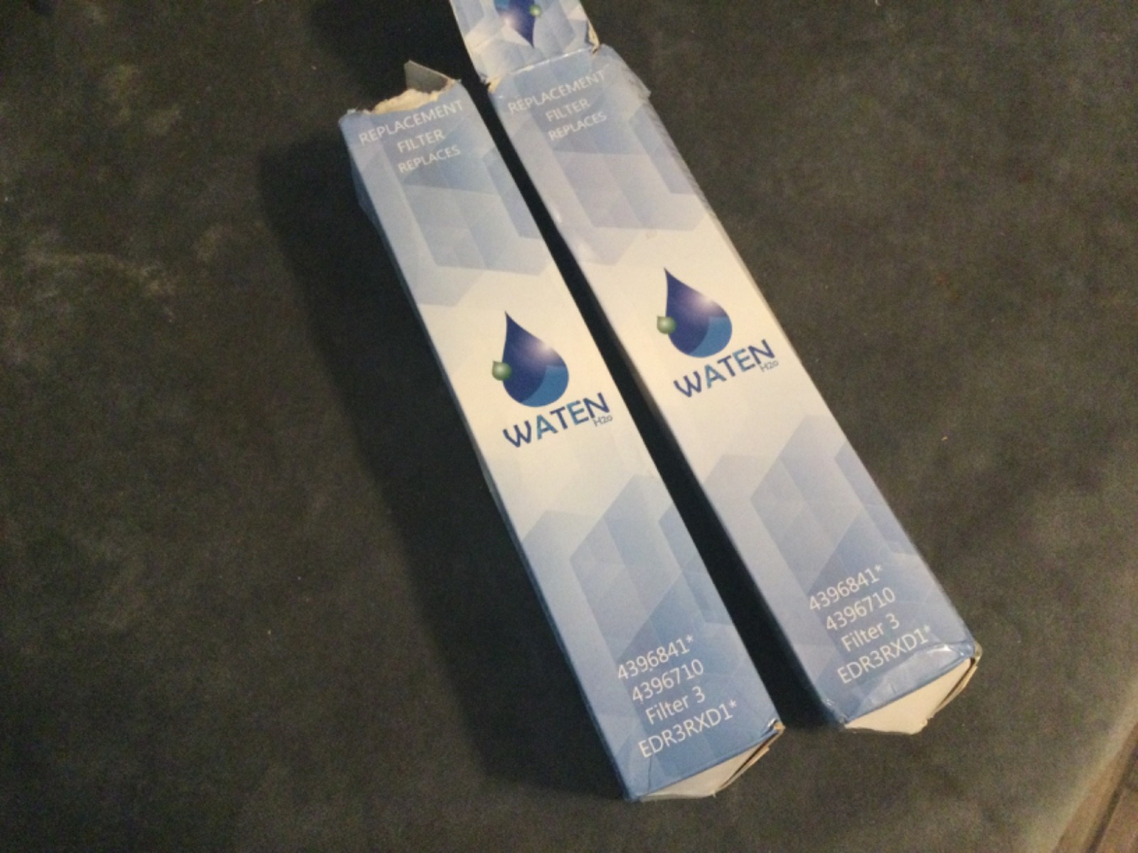 (2)WATEN H20 WATER REPLACEMENT FILTER #4396841*,#43968710,Filter 3,EDR3RXD1*FS!