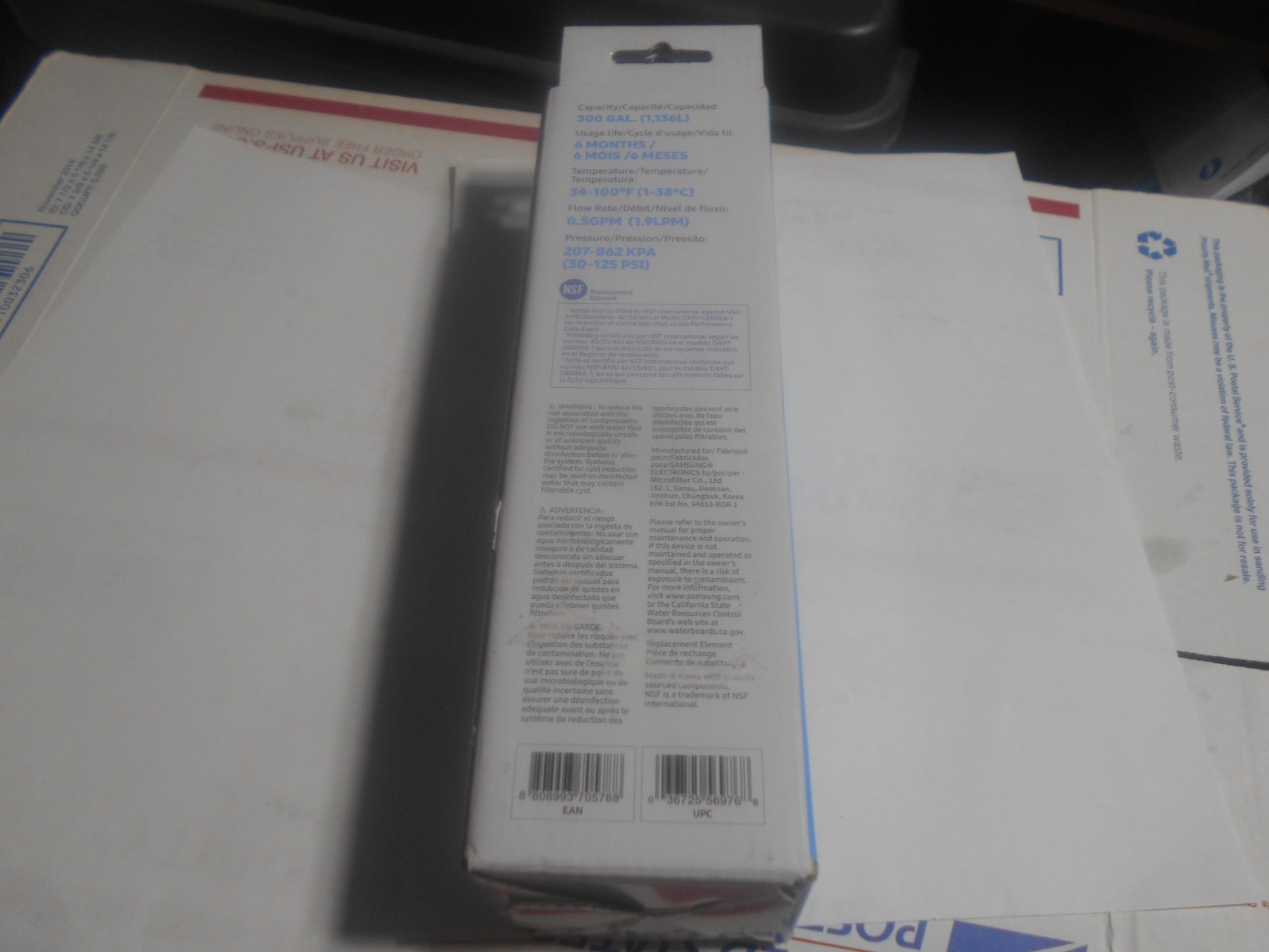 Samsung DA29-00020B HAF-CIN/EXP Refrigerator Ice Water Filter Da97-08006A-1 NEW