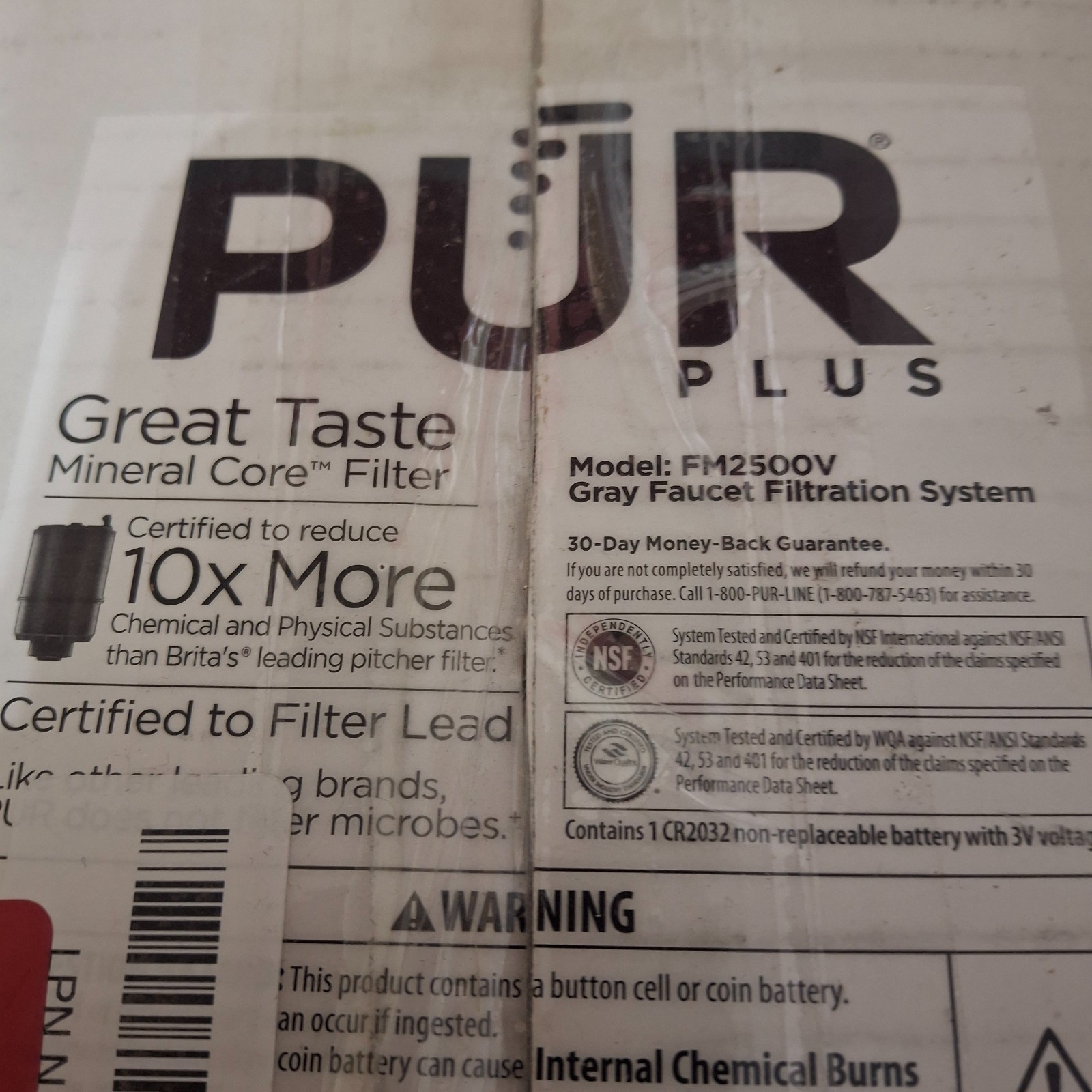 PUR Faucet Mount Water Filtration System FM2500V Gray w/ Pur RF-9999 Filter
