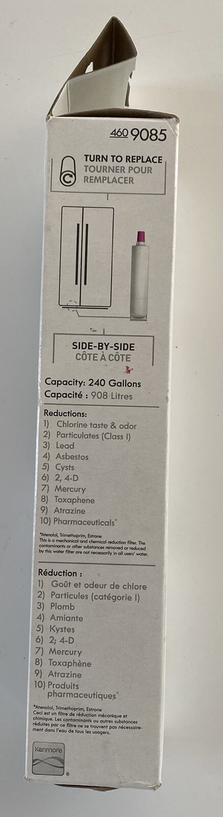 1 PACK Kenmore 9085 46-9085 Replacement Refrigerator Water Filter 46-9010 (boxE)