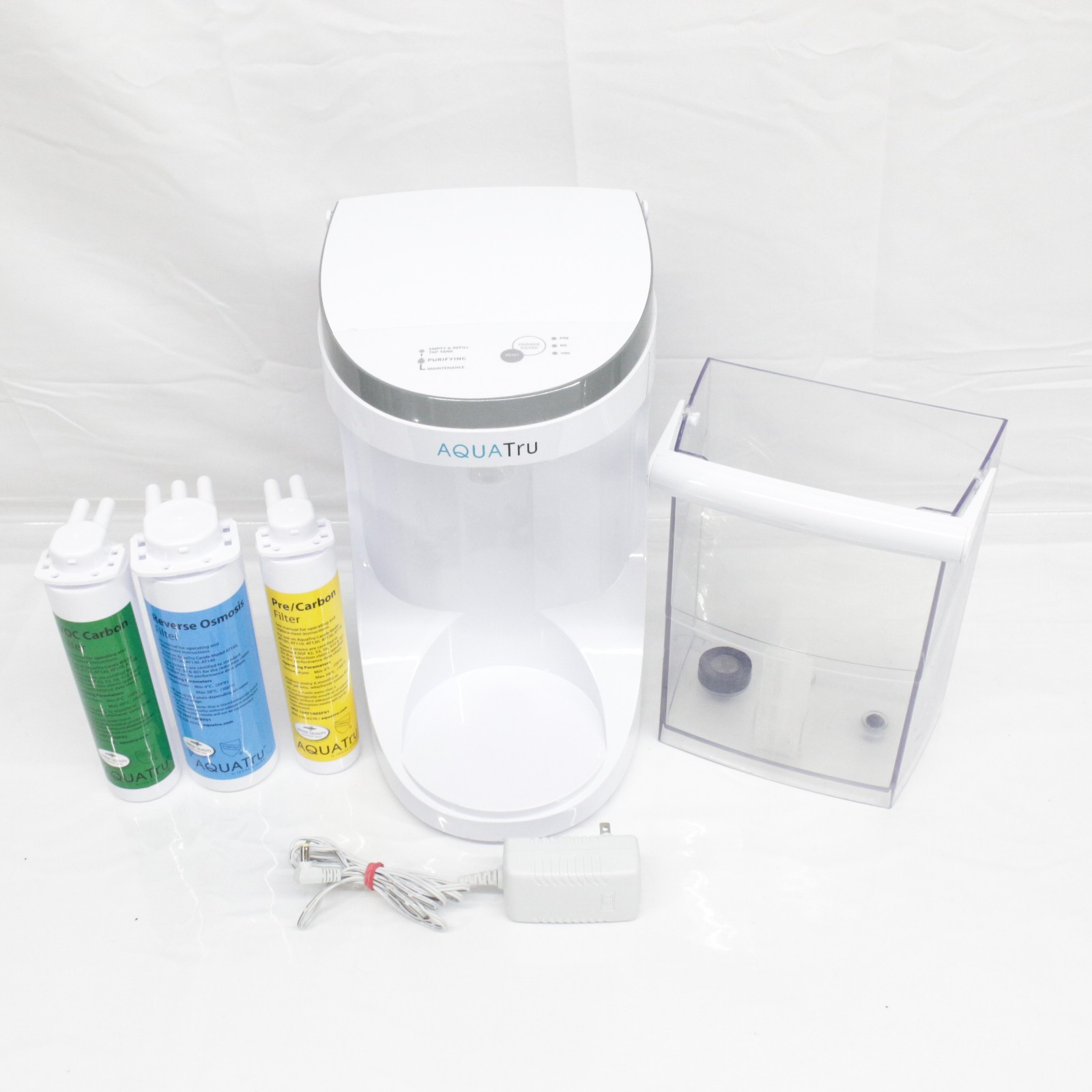 Aquatru Carafe Countertop Reverse Osmosis Water Purifier AT100 Missing Carafe