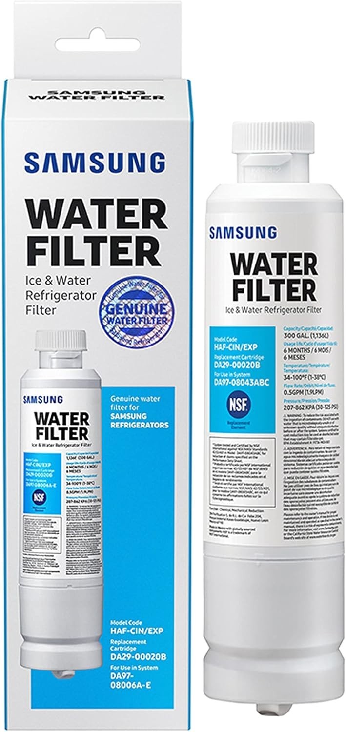 SAMSUNG Genuine Filter for Refrigerator Water and Ice, Carbon Block Filtration