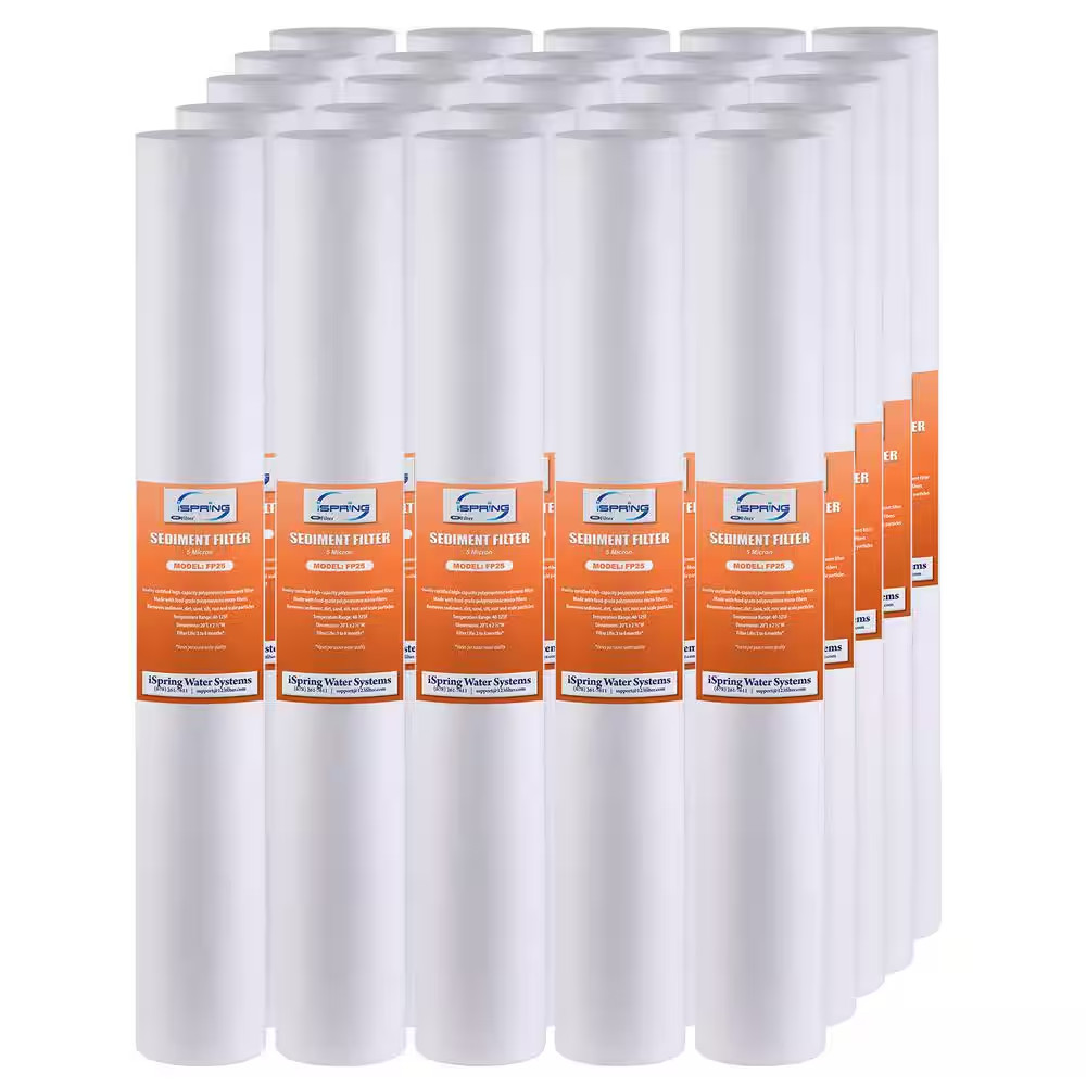 High Capacity 20 In. X 2.5 In. Water Filter Replacement Cartridges Fine Sediment