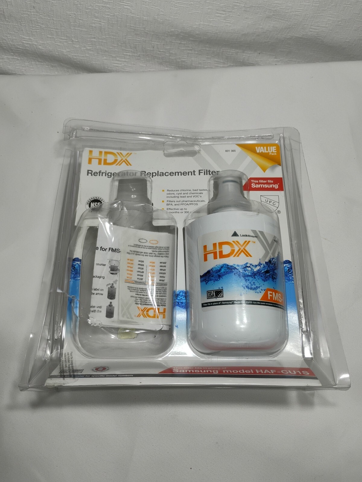 (1) x HDX (FMS-1 ) Refrigerator Replacement Filter , For Samsung HAF-CU1S