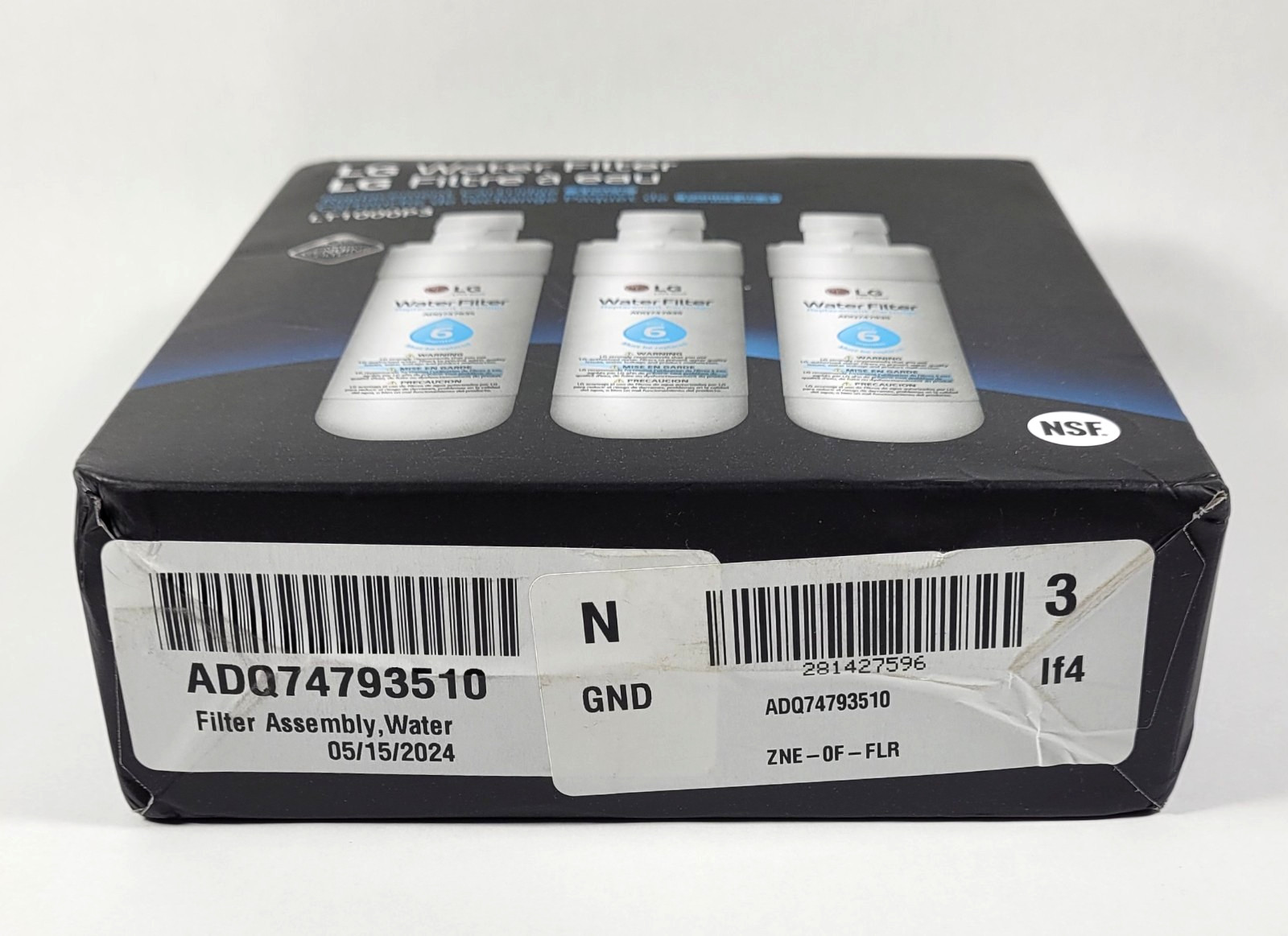 LG LT1000P3 Refrigerator Water Filter Replacement Cartridge 3-Pack New Genuine