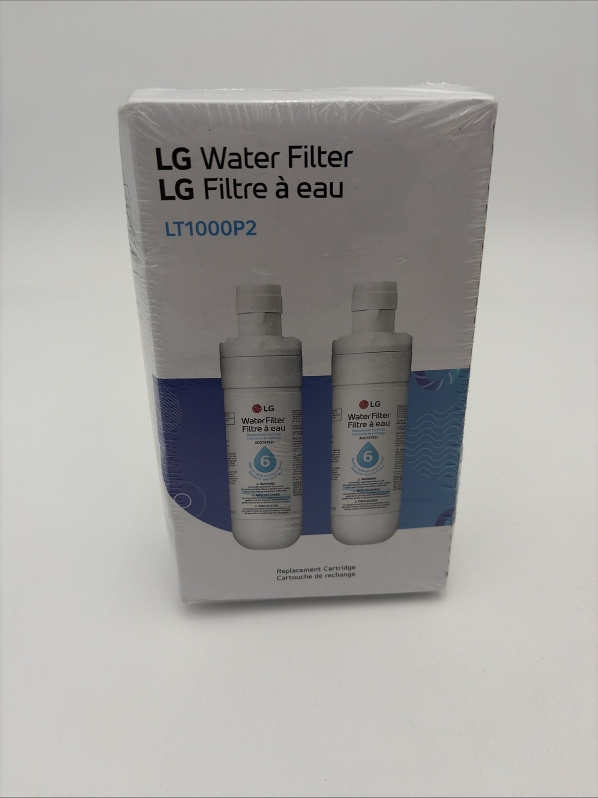 LG LT1000P2 6-Month / 200 Gallon Refrigerator Replacement Water Filter 2 Pack