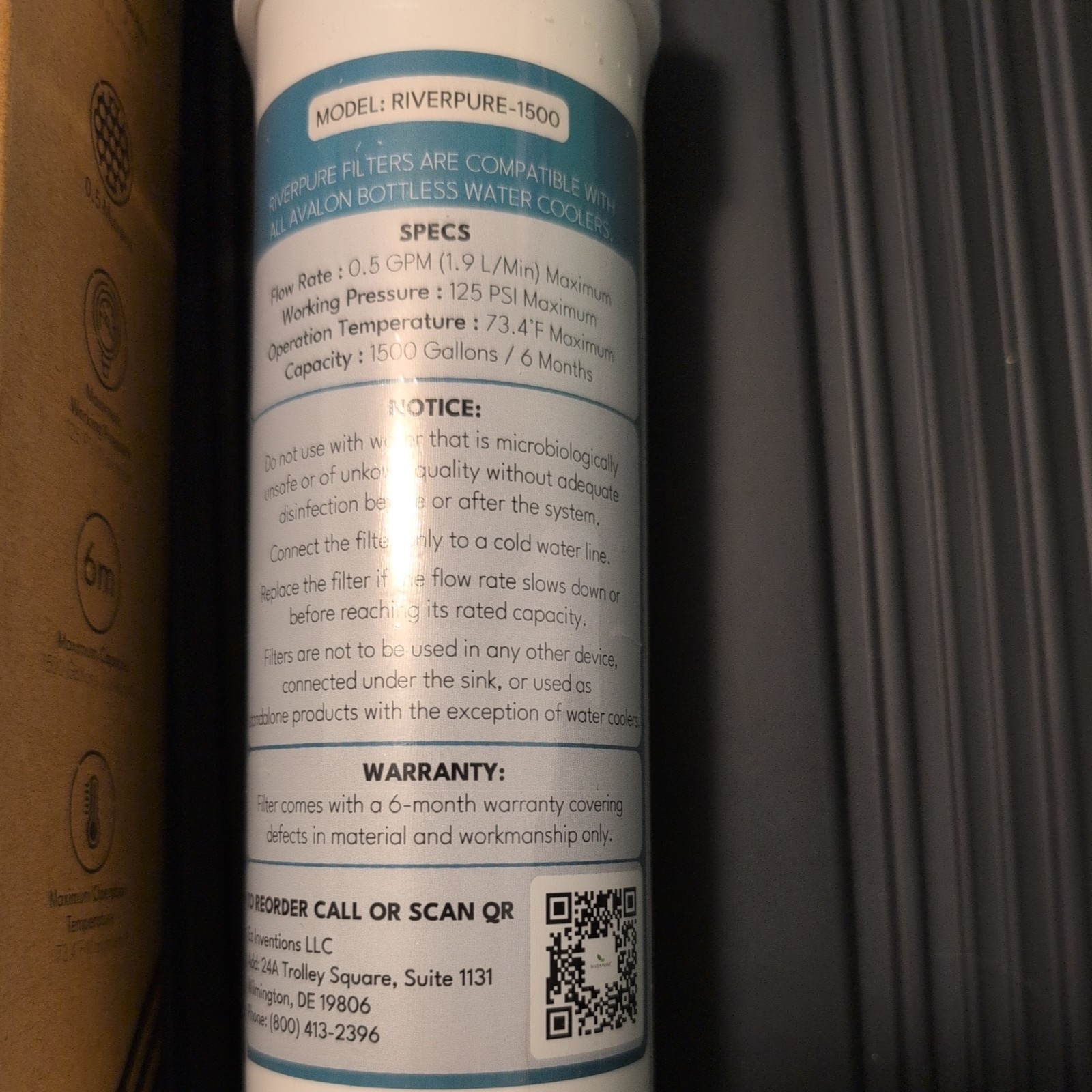 Riverpure Stage 1 Multi-Layer Sediment Filter Bottleless Water Cooler