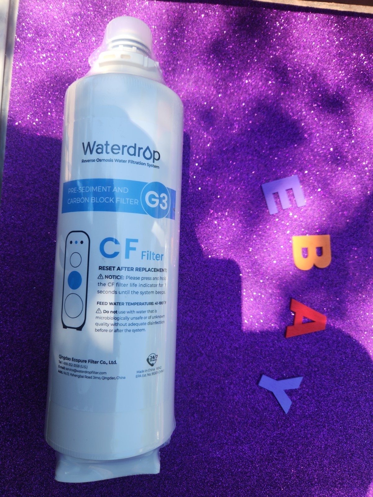 Waterdrop WD-G3-CF Water Filter for WD-G3-W Reverse Osmosis System