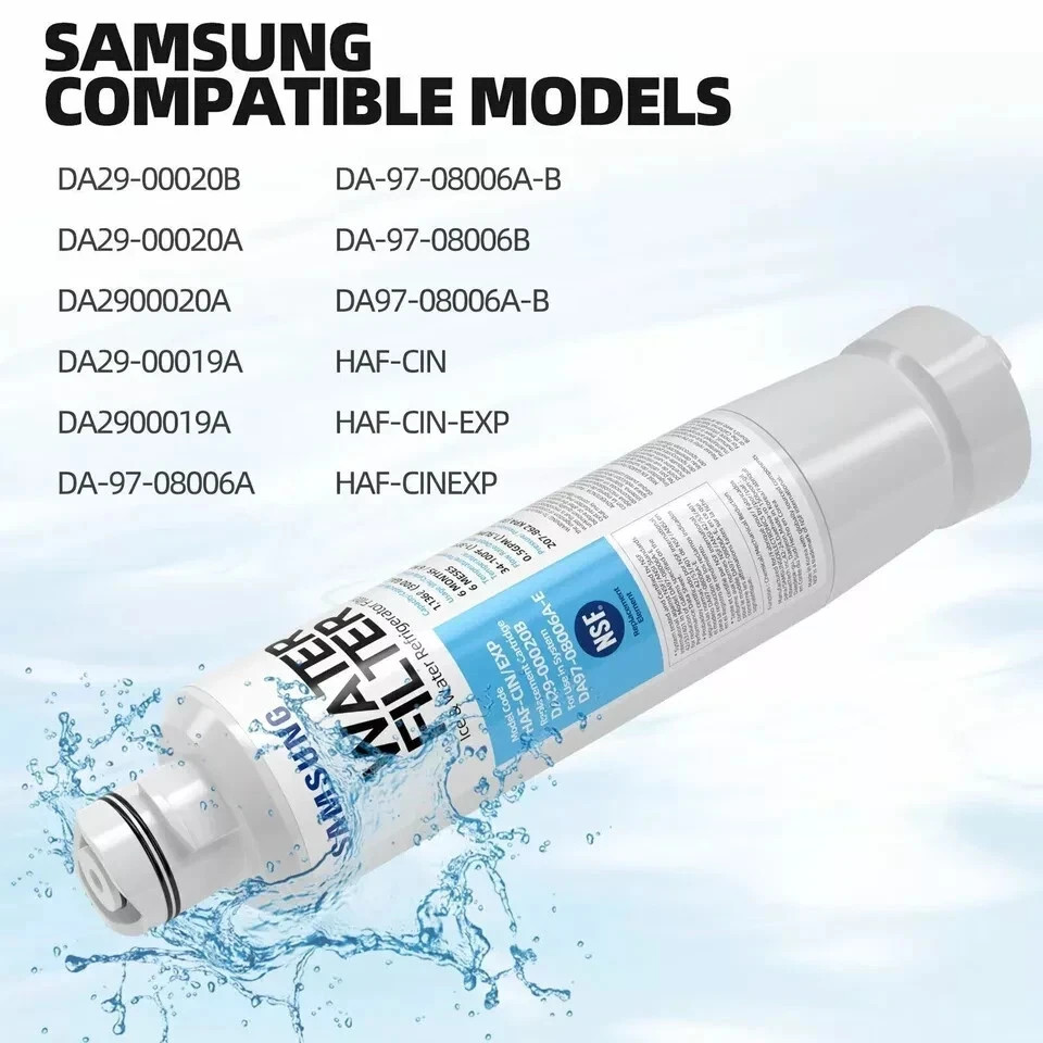 Samsung Refrigerator Water Filter HAF-CIN/EXP DA29-00020B – 4 PACK