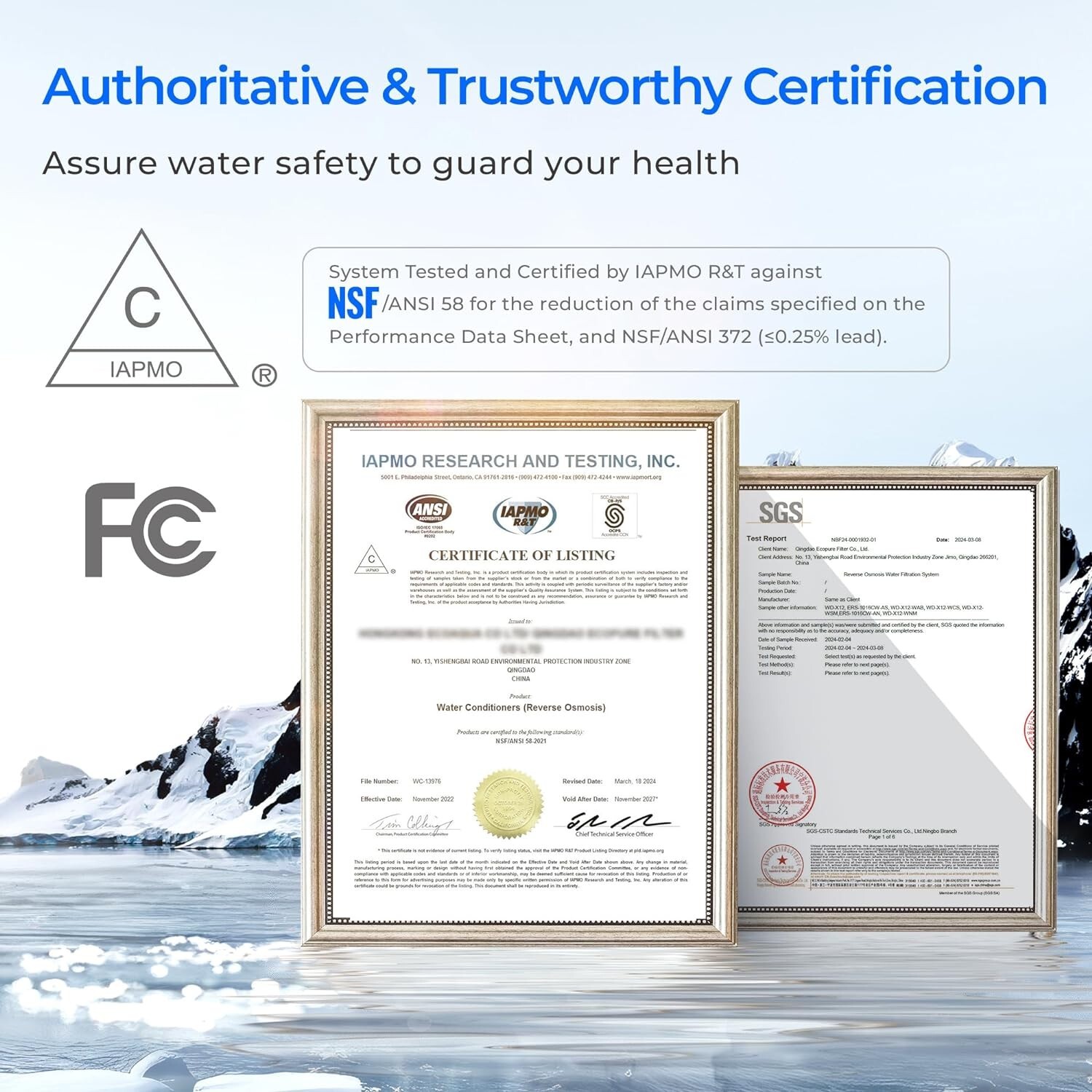 Waterdrop WD-X12-F3 Filter, Replacement for X12-Basic Reverse Osmosis System