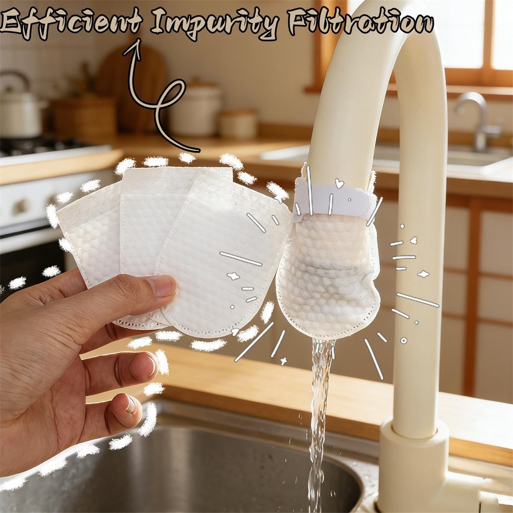 Faucet Filter Cotton Bag Tap Water Purifier Thickened with T-Strap for Kitchen