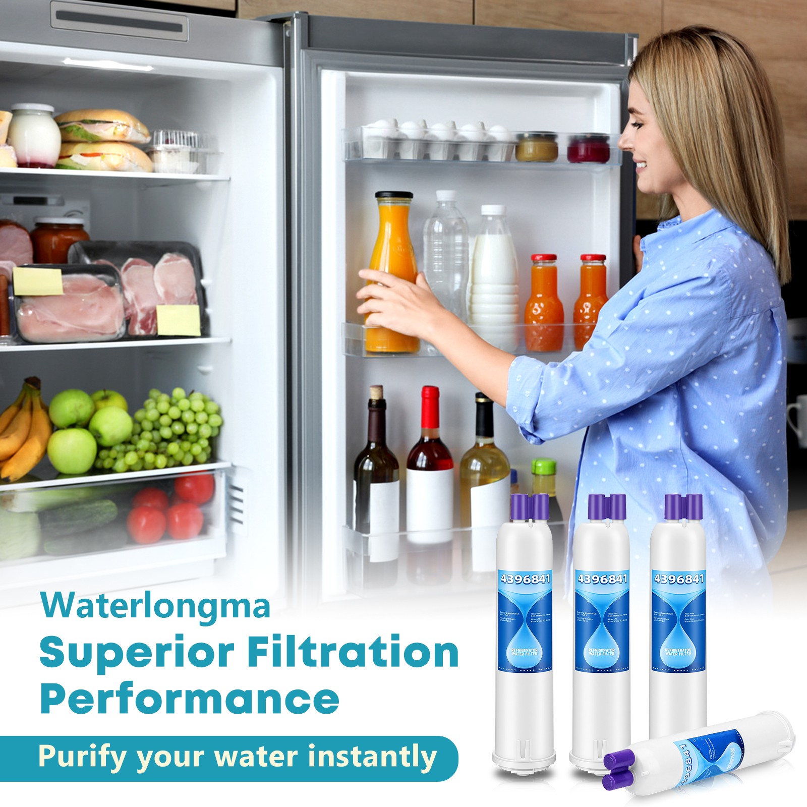 Refrigerator Water Filter Lot of 4 New W10121145 CF-004 46-9083 46-9030 GP003