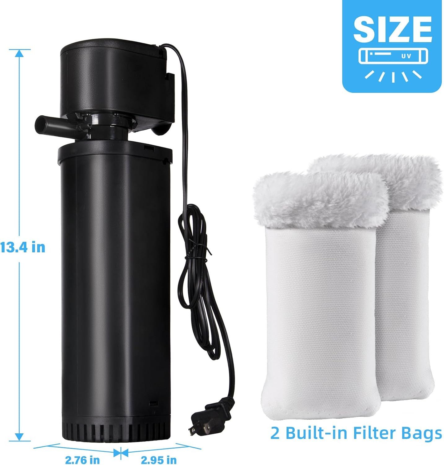 400GPH Cold Plunge Filter for 100-300 Gal U-V Sanitation, Cold Pod Ice Bath Tub