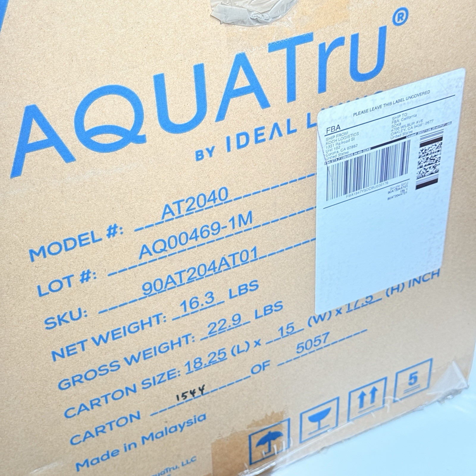 AquaTru Classic Countertop Reverse Osmosis Water Purifier System (WH) AT2040