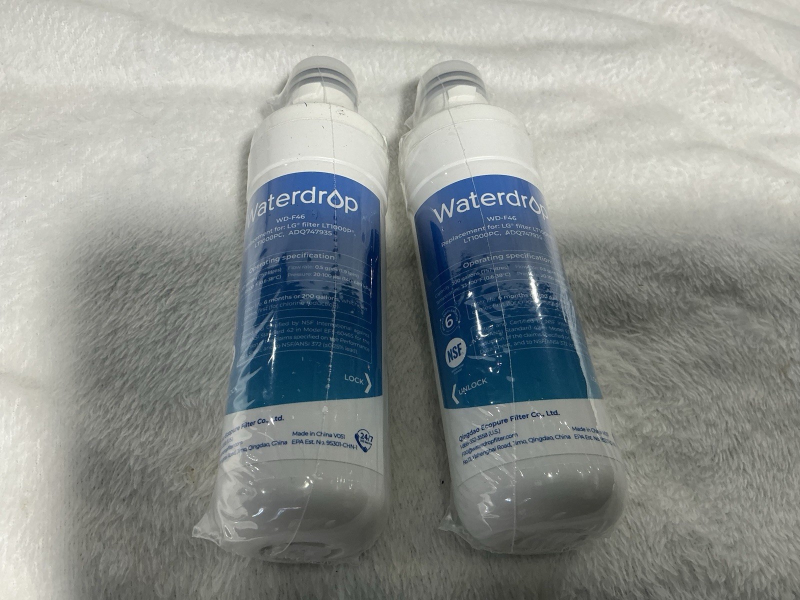 WATERDROP FILTERS WD-F46 Brand New / Sealed Lot Of 2