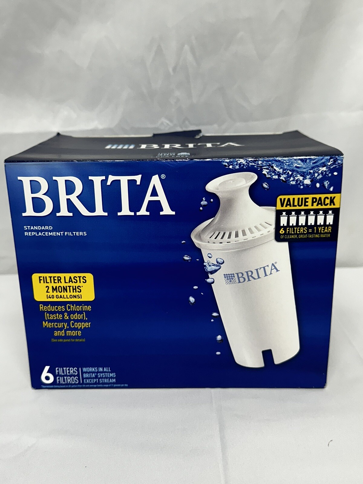 Brita Replacement Water Filter 8 Pack Value Pack Replacement year supply