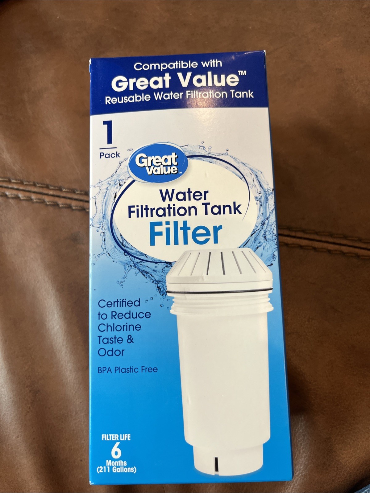 Great Value Water Filtration Tank Replacement Filter New