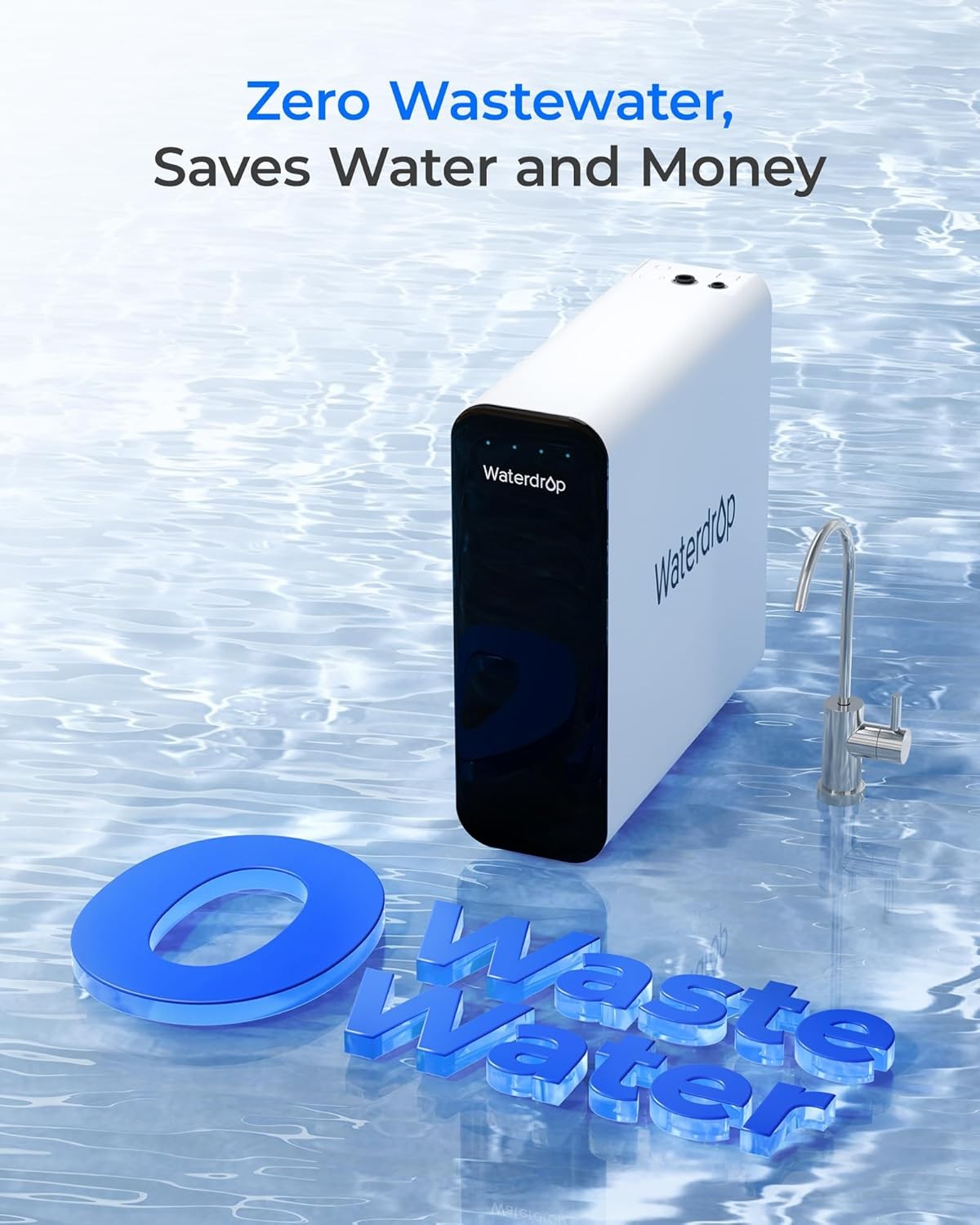 Waterdrop Refurbished TSU 0.01μm Ultra-Filtration Under Sink Water Filter System