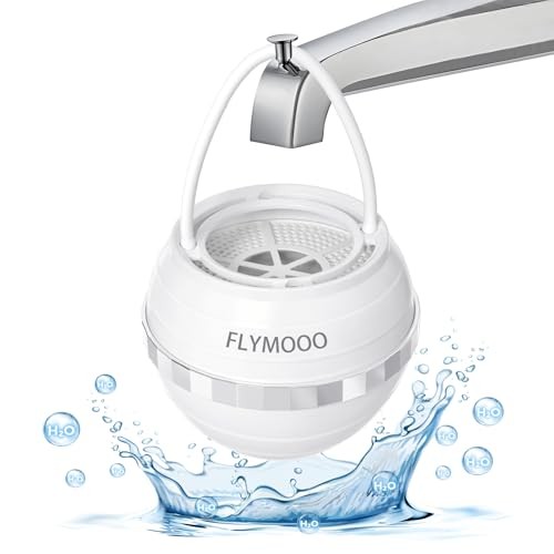 FLYMOO BATH FILTER TUB FAUCET – 8 STAGES BATHTUB WATER FILTER F35 – WHITE
