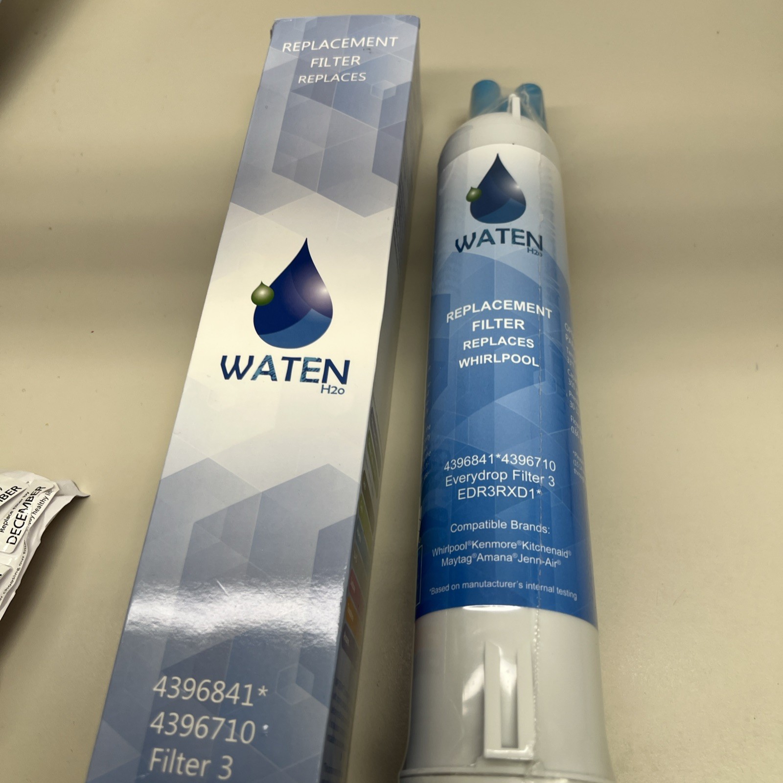 Waten H20 4396841 *4396710 Water Replacement Filter 3 EDR3RXD1 Brand New