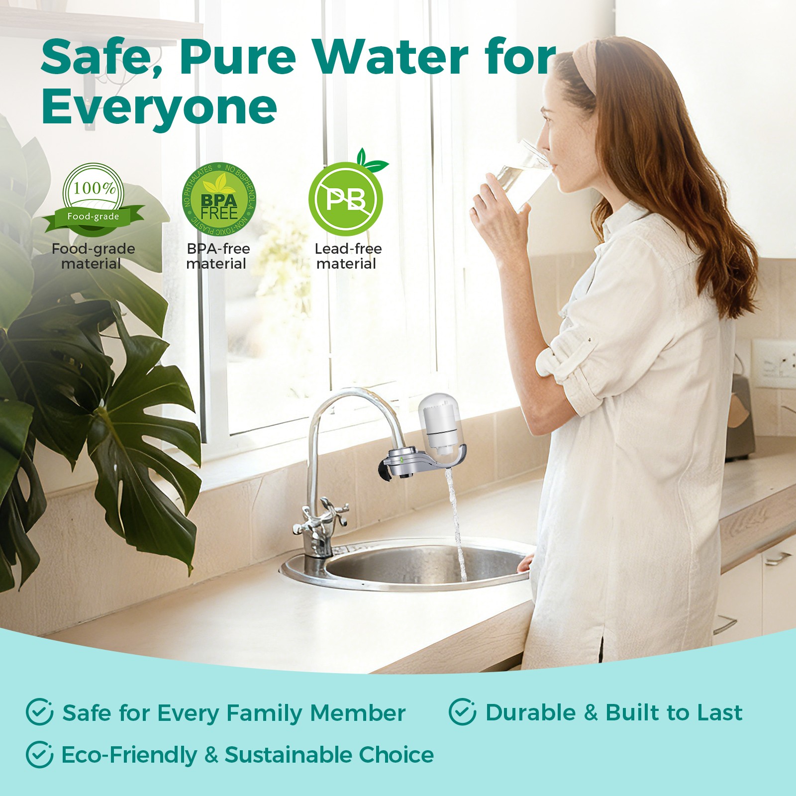 RF-3375 PFM400H PFM350V FM-3700 Faucet Water Filter Replacement NSF 3-Pack