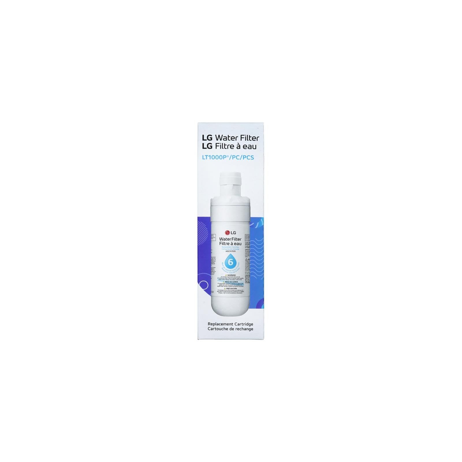 Filter Water 200 Gallon 6 Month LG LT1000P AGF80300705 Refrigerator NSF401 NSF42