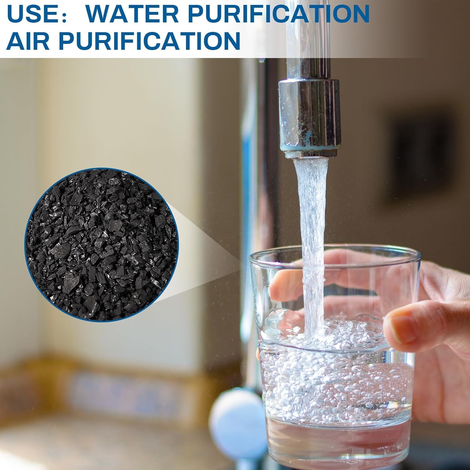 Bulk Water Air Filter Activated Charcoal Coconut Hull Granular Activated Carbon